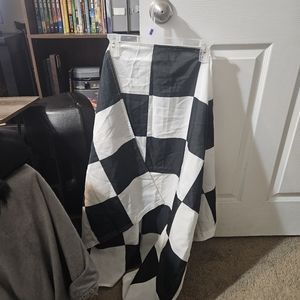 Race checkered curtain